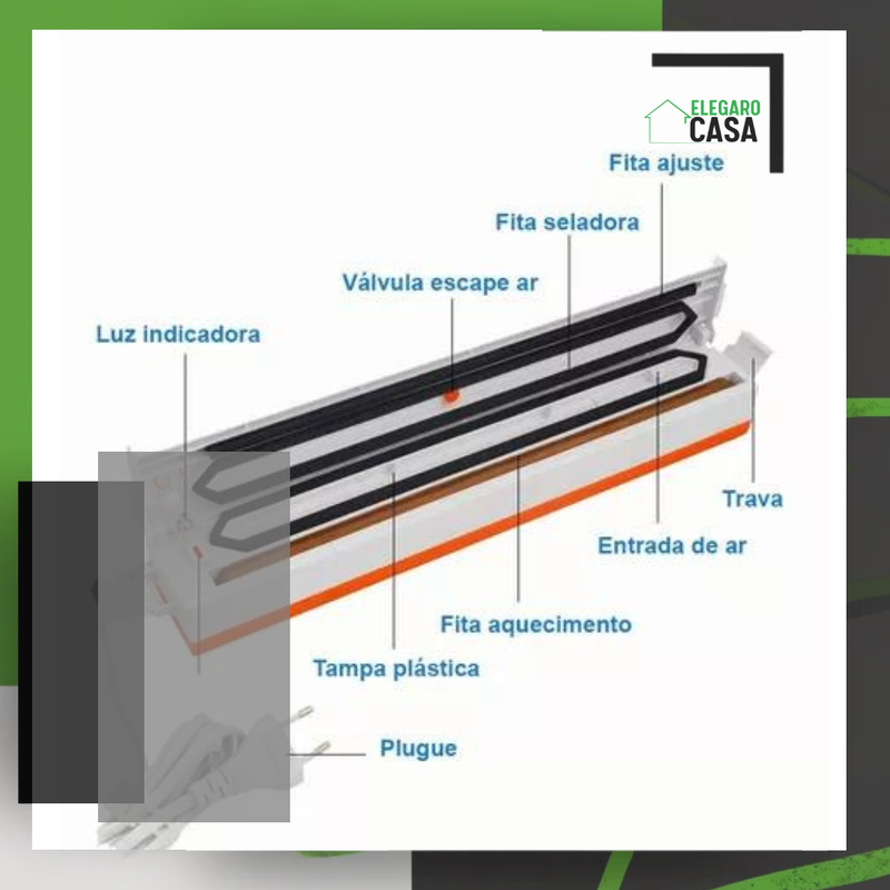 Máquina de Embalagem a Vácuo para Alimentos - Preserve seus Alimentos com Facilidade!