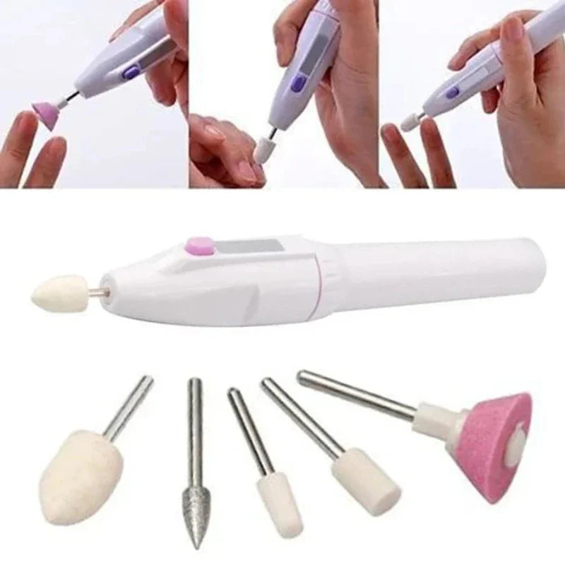 Kit Elétrico Para Manicure 5 Em 1