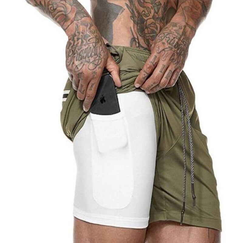 Shorts Para Treino 2 em 1 Esporte Air Effect - Encantos Mil Shop